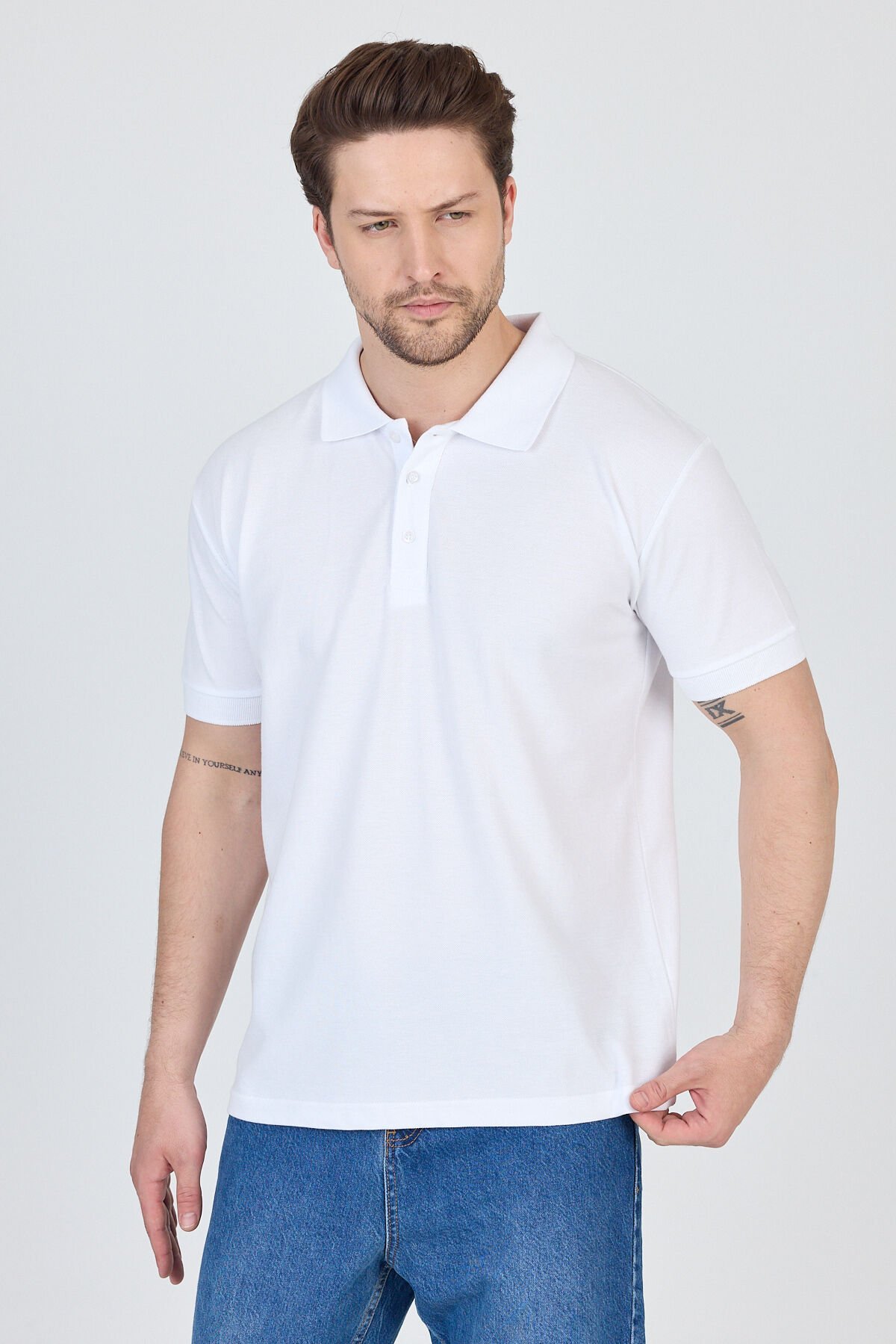 PAMUKLU POLO TSHİRT